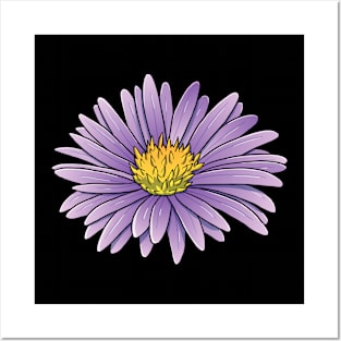 Aster flower lover Posters and Art